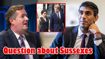 Download Video: Piers Morgan asks Rishi Sunak about Sussexes attendance at coronation