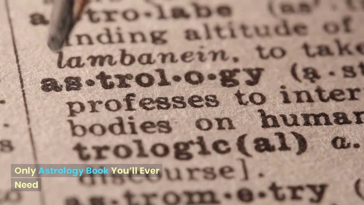 Only Astrology BookYou Will Need