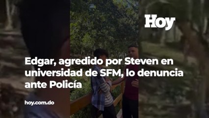 Edgar, agredido por Steven en universidad de SFM, lo denuncia ante Policía