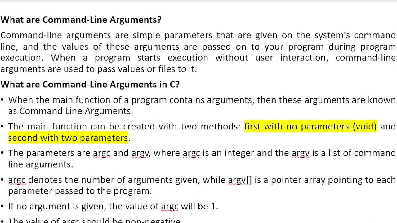 Learn Command Line Arguments in simple Tricks