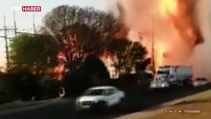 Meksika'da benzin istasyonunda patlama