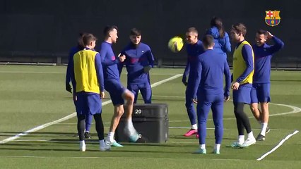 El Barça se prepara para recibir al Sevilla en el Camp Nou / FCB