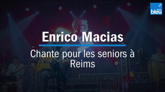 Enrico Macias en concert à Reims pour le repas annuel des seniors