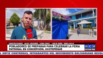 Pobladores se preparan para la celebración de la feria patronal en Concepción, Ocotepeque