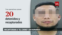 Detienen en Durango a otro de los reos fugados de penal en Juárez; suman 20 recapturados