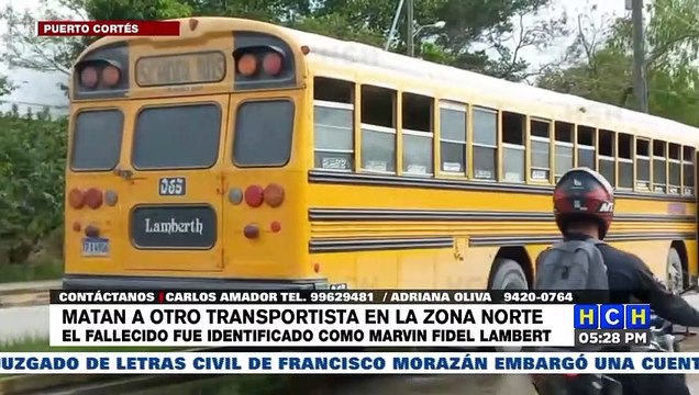 Ultiman a un hombre cuando se bajaba de un bus en Puerto Cortés