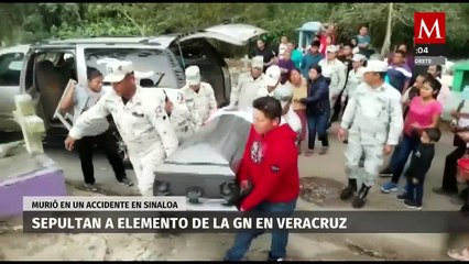 En Veracruz, despiden a elemento de la Guardia Nacional que falleció en cumplimiento de su deber