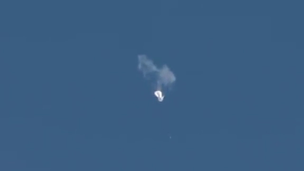 U.S. fighter jets shooting down the Chinese Balloon