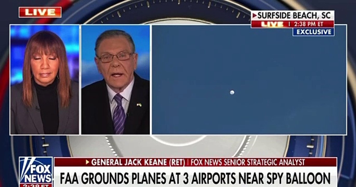 U.S. military has shot down the Chinese spy balloon over the Atlantic Ocean