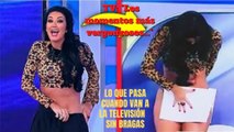 Esto es lo que pasa cuando vas a un programa de televisión sin bragas