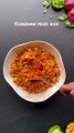 Quick _ easy schezwan fried rice recipe--_Do try it and save for later☺️❤️_._Ingredients for schezwan fried rice recipe__Oil 2 big tbsp _Chopped onion 1 medium size _Spring onion 2-3 _Paneer 100gram _Capsicum 1 small size _Sweet corn(