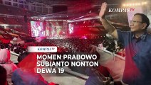 Momen Menhan Prabowo Nonton Konser Dewa 19 di JIS