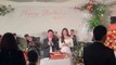 Hoa hậu Đỗ Mỹ Linh lộ rõ bụng bầu trong tiệc sinh nhật ông xã