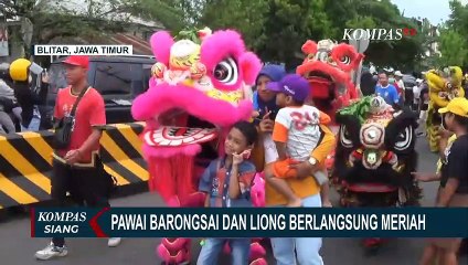 Setelah Dua Tahun Ditiadakan, Pawai Barongsai di Blitar Kembali Digelar