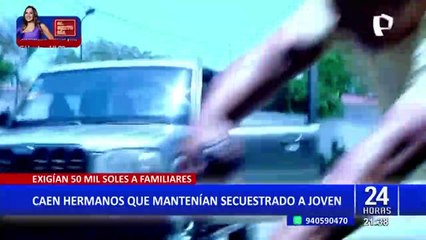 Caen hermanos que pedían S/ 50 000 para liberar a joven que secuestraron en Ventanilla