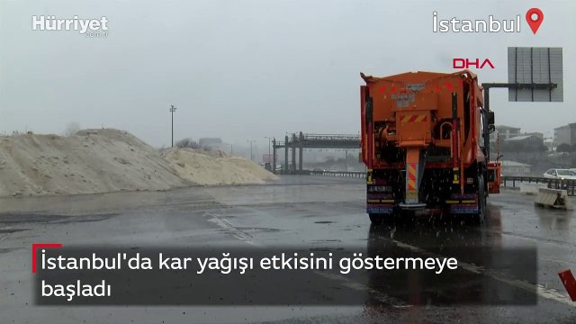 İstanbul’un yüksek kesimlerinde kar yağışı başladı
