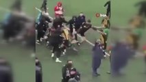 Beykoz'da amatör lig maçında kavga: Tekmeler yumruklar havada uçuştu