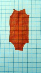 costume da bagno arancione per barbie fai da te