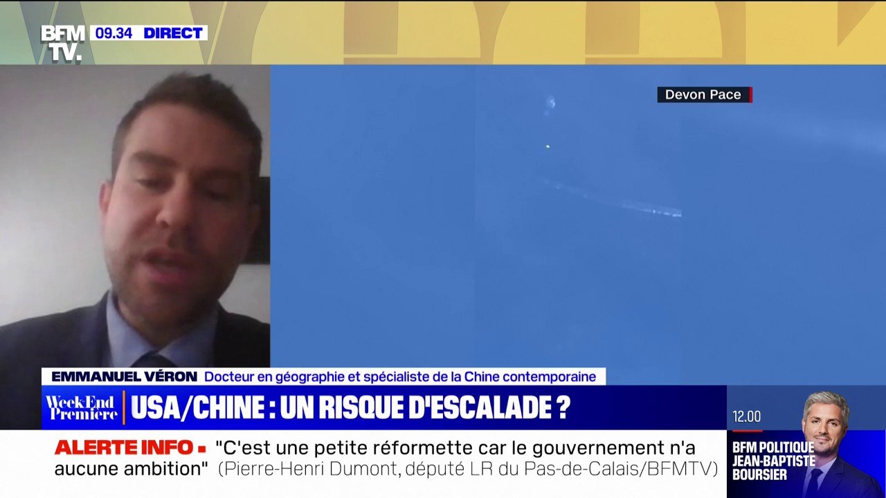 Ballon "espion" chinois: "C'est un test méticuleusement pensé" par la Chine "mais le sujet leur a échappé", analyse ce spécialiste de la Chine