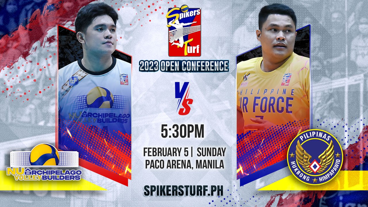 GAME 2 FEBRUARY 5, 2023 |  NU-ARCHIPELAGO VALLEY BUILDERS vs PHILIPPINE AIRFORCE| 2023 SPIKERS' TURF OPEN CONFERENCE