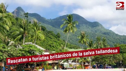 Rescatan a turistas británicos de la selva tailandesa