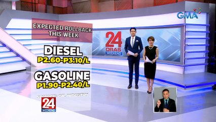 Hanggang P3 tapyas sa kada litro ng diesel at lagpas p2 bawas-presyo sa gasolina, aasahan sa Martes | 24 Oras Weekend