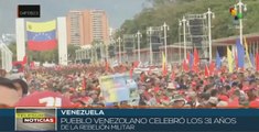 Venezolanos recuerdan a Chávez y la rebelión cívico-militar del 4 de febrero