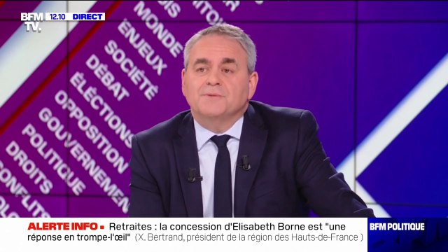 Xavier Bertrand sur les retraites: Nous ne pouvons pas continuer à fermer les yeux sur l'injustice flagrante qu'il y a vis-à-vis des femmes