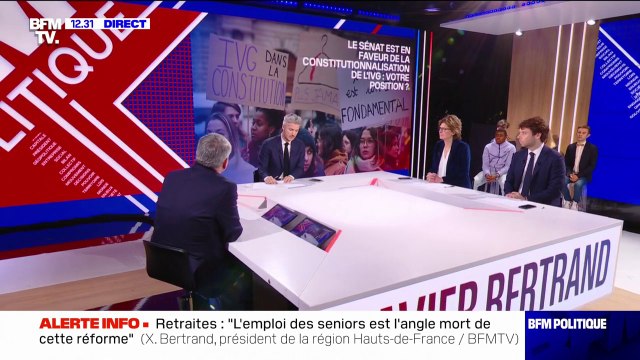 Constitutionnalisation de l'IVG: Si j'étais parlementaire, je voterais , affirme Xavier Bertrand