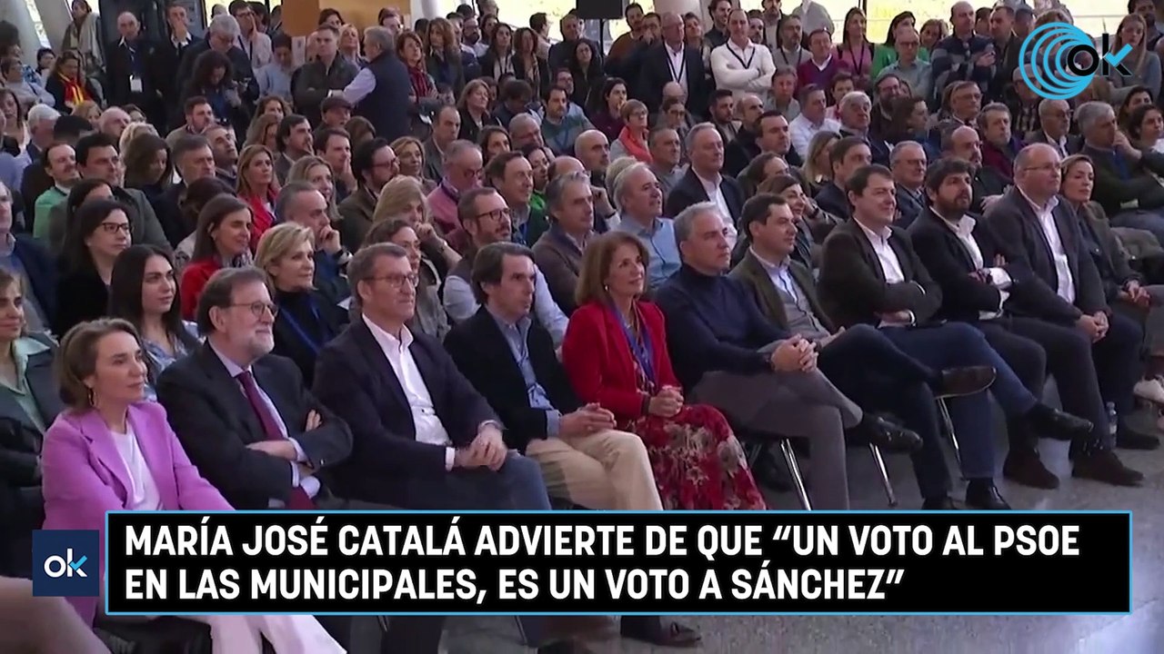 María José Catalá advierte de que "un voto al PSOE en las municipales, es un voto a Sánchez"
