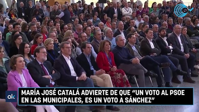 María José Catalá advierte de que un voto al PSOE en las municipales, es un voto a Sánchez