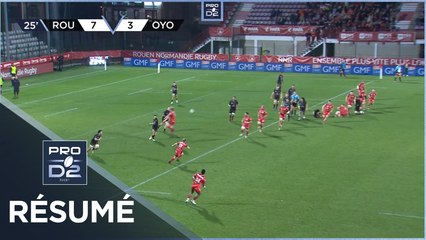 PRO D2 - Résumé Rouen Normandie Rugby-Oyonnax Rugby: 17-13 - J19 - Saison 2022/2023