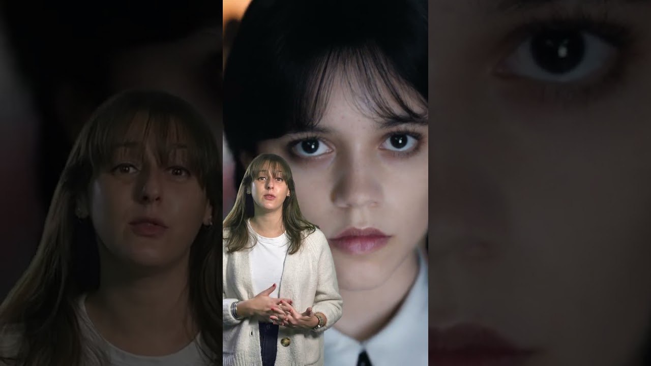 Jenna Ortega ne cligne pas des yeux dans Mercredi ?!  #Mercredi #JennaOrtega