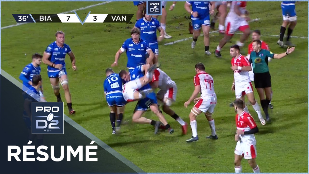 PRO D2 - Résumé Biarritz Olympique-RC Vannes: 19-13 - J19 - Saison 2022/2023