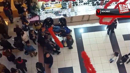 Kocaeli'de yürüyen merdivende düşen kadının ayağı kırıldı