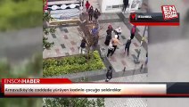 Arnavutköy'de caddede yürüyen kadınla çocuğa saldırdılar