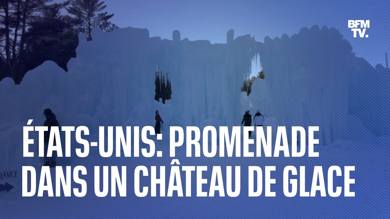 États-Unis: ces visiteurs se promènent dans un château de glace
