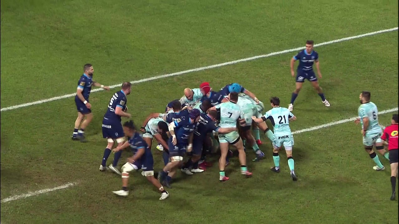 TOP 14 - Essai de Jiuta WAINIQOLO (RCT) - Montpellier Hérault Rugby - RC Toulon - Saison 2022:2023