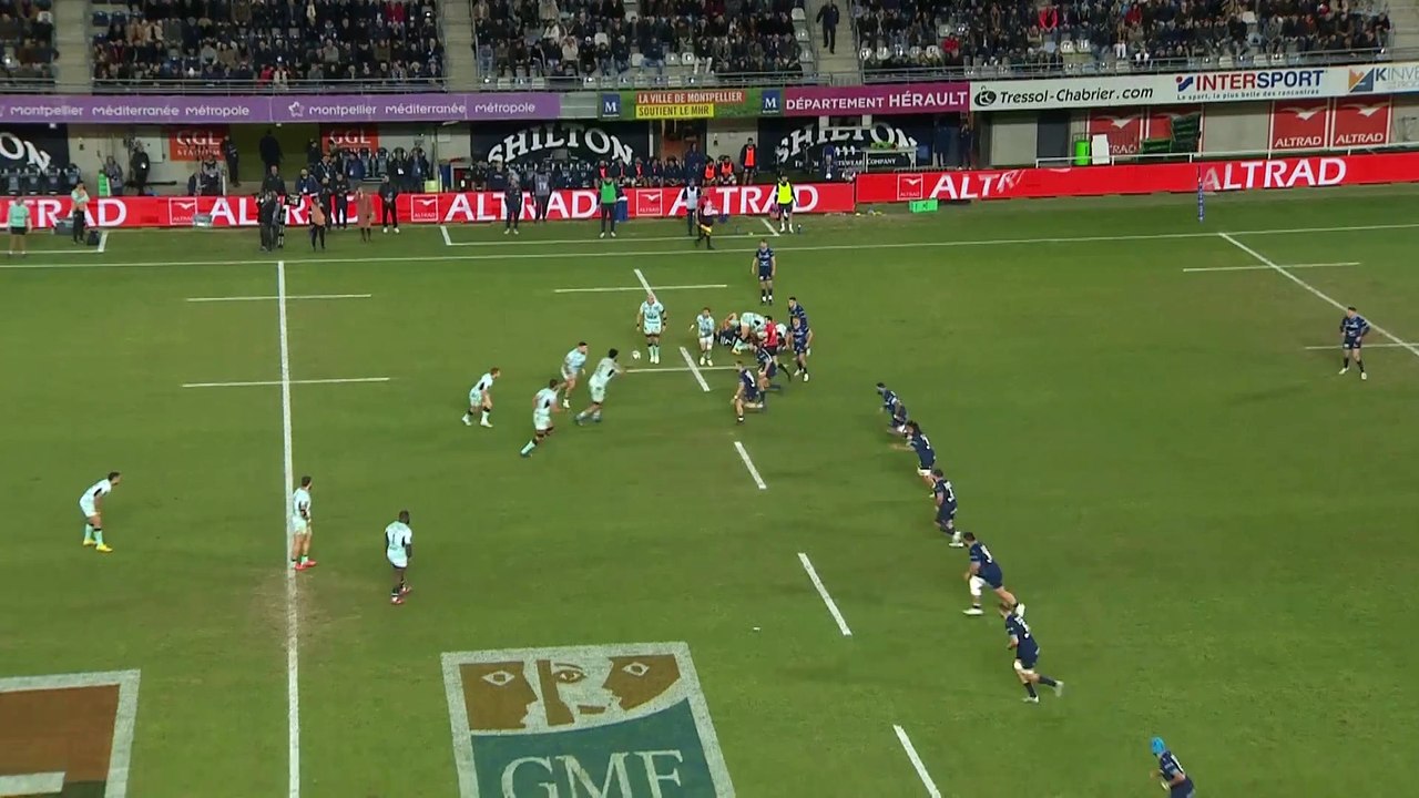 TOP 14 - Essai de Waisea NAYACAVELU (RCT) - Montpellier Hérault Rugby - RC Toulon - Saison 2022:2023