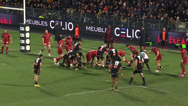 TOP 14 - Essai de Joel SCLAVI (SR) - Stade Rochelais - LOU Rugby - Saison 2022:2023