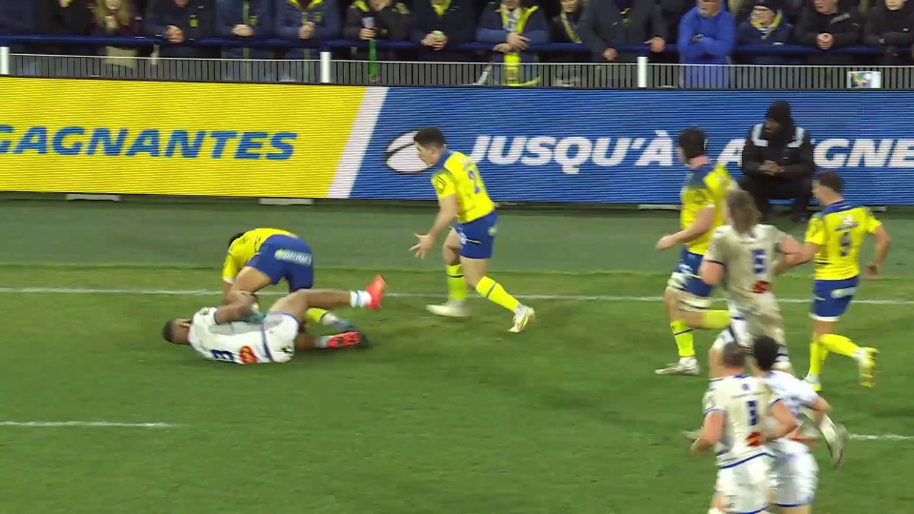 TOP 14 - Essai de Peceli YATO 3 (ASM) - ASM Clermont - Castres Olympique - Saison 2022:2023