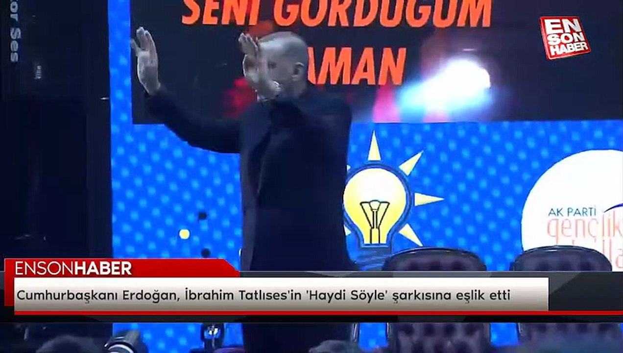 Cumhurbaşkanı Erdoğan, İbrahim Tatlıses'in 'Haydi Söyle' şarkısına eşlik etti