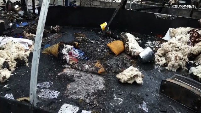 فيديو: مقتل طفلين في اندلاع حريق بمخيم للاجئين في كردستان العراق