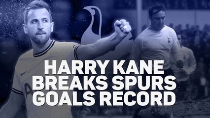 Download Video: Harry Kane breaks Tottenham goalscoring record