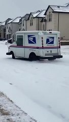 USPS Delivering In The Snow