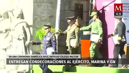 Condecoran a personal del Ejército, Marina y Guardia Nacional
