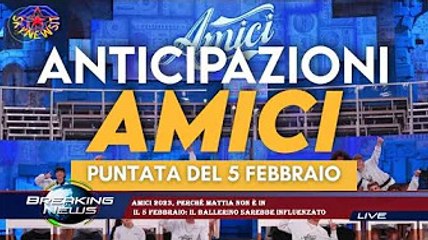 Amici 2023, perché Mattia non è in  il 5 febbraio: il ballerino sarebbe influenzato