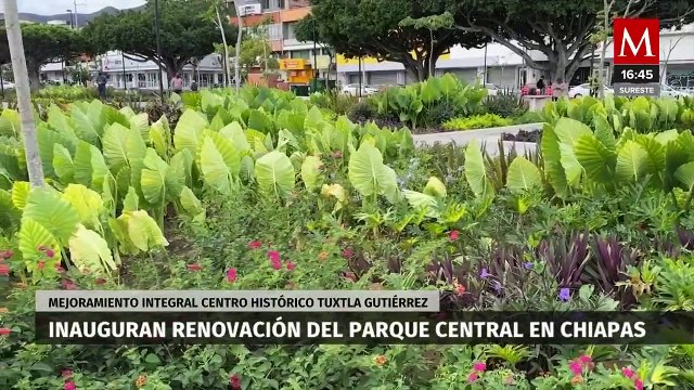 Gobierno de Chiapas inaugura el Parque Central en Tuxtla Gutiérrez