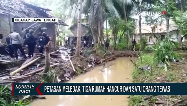 Petasan Meledak, Tiga Rumah di Cilacap Hancur dan Seorang Pria Perakit Petasan Tewas
