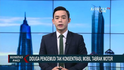 Diduga Tak Konsentrasi, Seorang Mahasiswa Tabrak Pemotor dan Warung Angkringan di Ponorogo